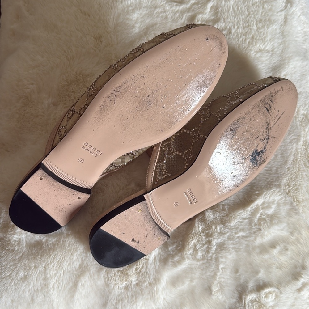 Women's GG Crystal Princetown Slipper - Picture 6 of 9